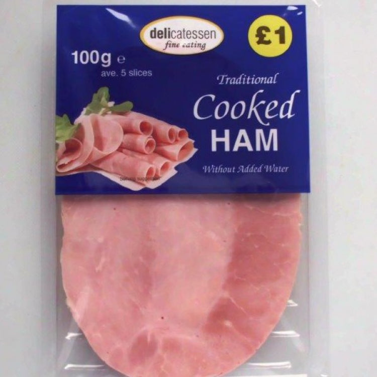 BM DELICATESSEN COOKED HAM PM ?1.00(NO RETURN)