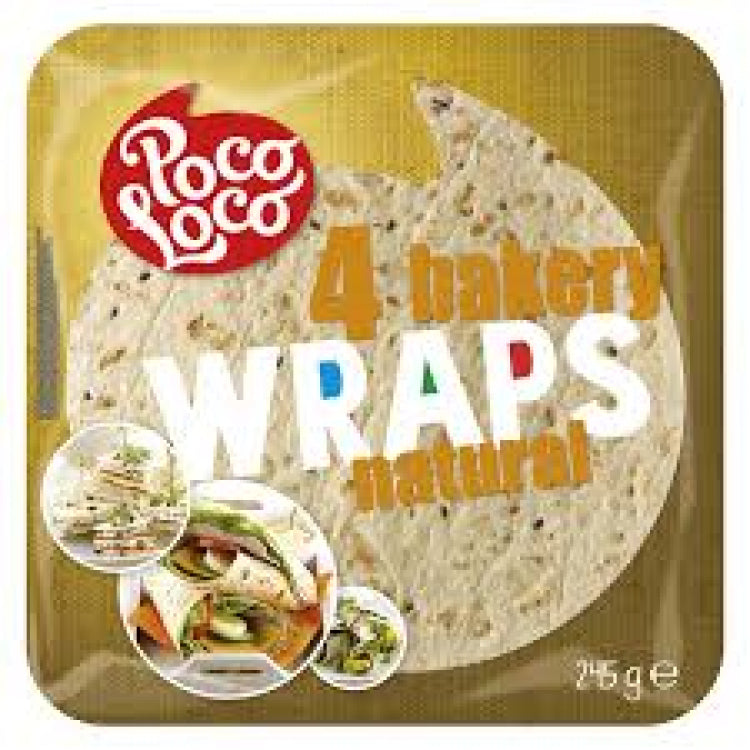 BAKERY WRAPS NATURAL 245G
