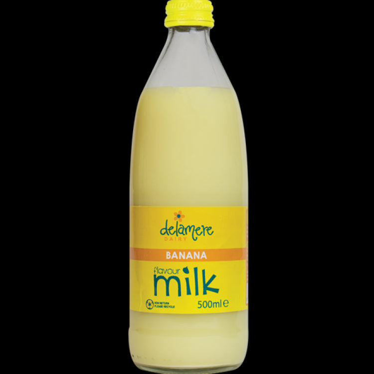DELAMERE BANANA MILK SHAKE 12X500ML