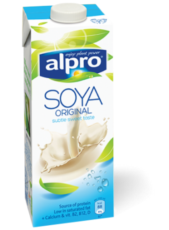ALPRO ORIGNAL SOYA SWEETENED MILK 8X1L