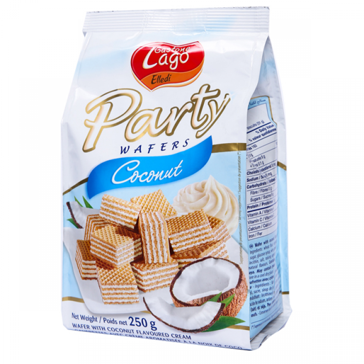 CK LAGO PARTY WAFER COCONUT 10 X 250G