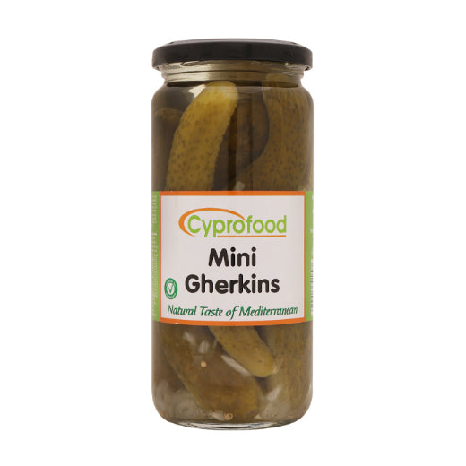 CYPROFOOD MINI GHERKINS PICKLE JAR 6X500CC