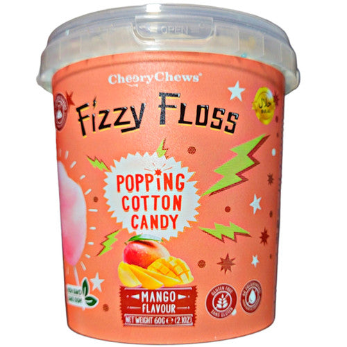 CHEERY CHEWS FIZZY FLOSS MANGO 60G