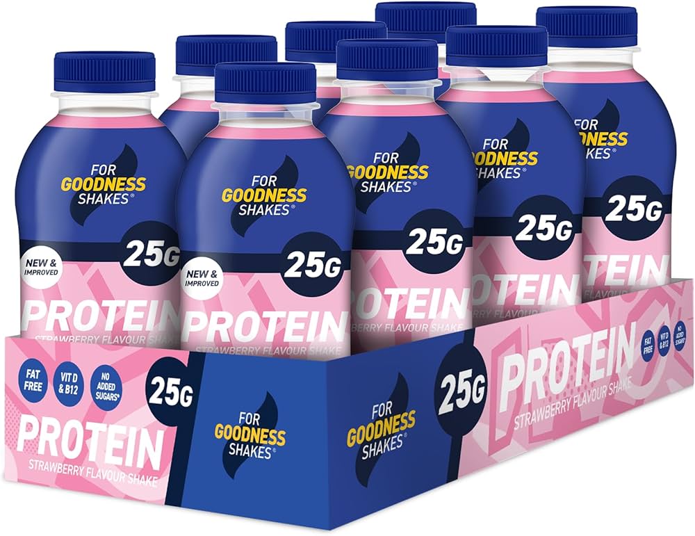 PROTEIN GOODNESS SHAKES STRAWBERRY 8X435ML