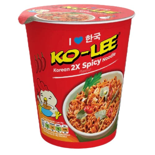 KO LEE KOREN CUP NOODLES X2 SPICY 6X65G