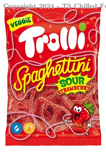 TROLLI SPAGHETTINI STRAWBERRY SOUR 30X100G