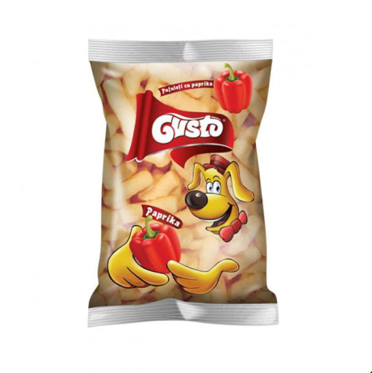 GUSTO PAPRICA CORN PUFF 9X80G