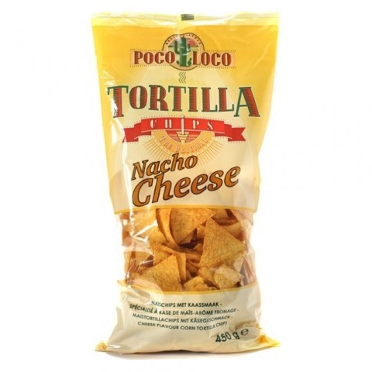 CT TORTILLA CHIPS LARGE CHEESE 12X450G