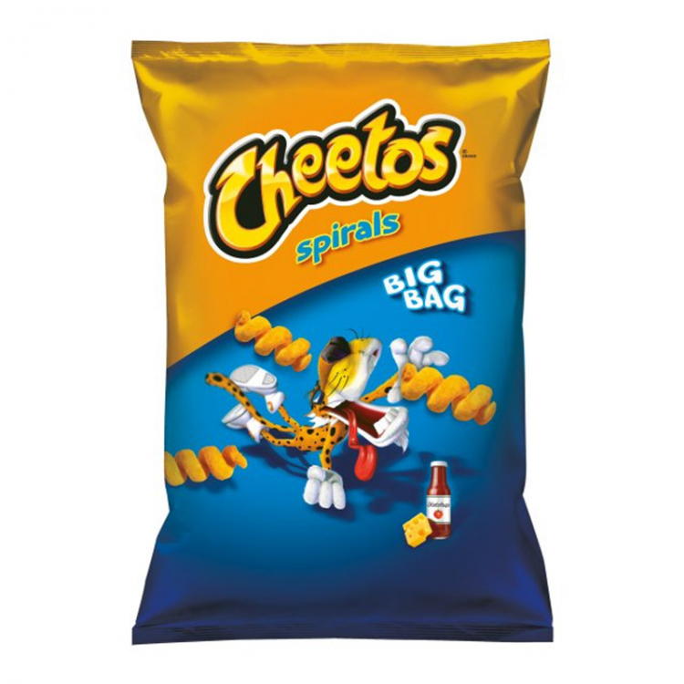 CHEETOS LARGE SPIRAL, CHEESE & KETCHUP 14X145G