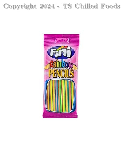 FINI RAINBOW SOUR PENCILS 12x75gm (HALAL)