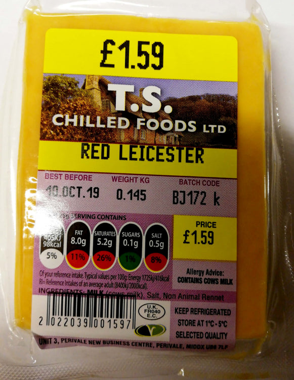 AA1 RED LEICESTER CHEDDAR PM ?1.79 (8)