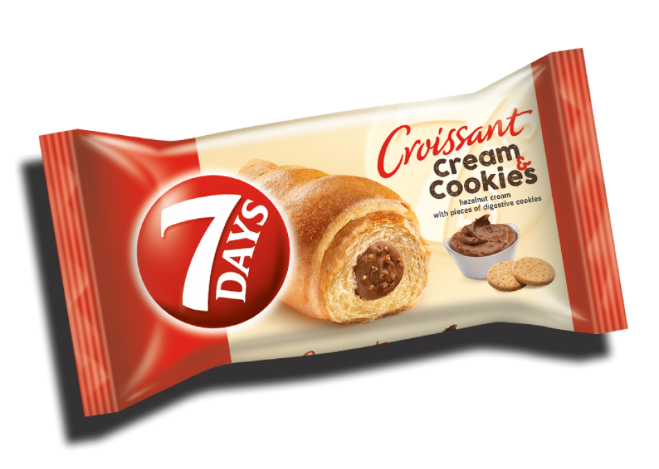 7 DAYS CROISSANT COOKIES & CREAM (RED) 20X80G