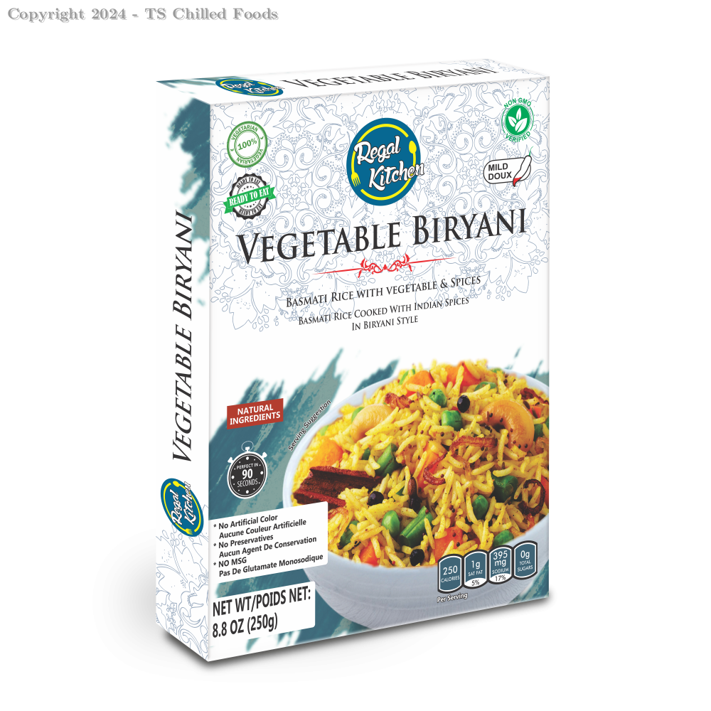REGAL KITCHEN READY MEAL VEGETABLE BIRYANI X10