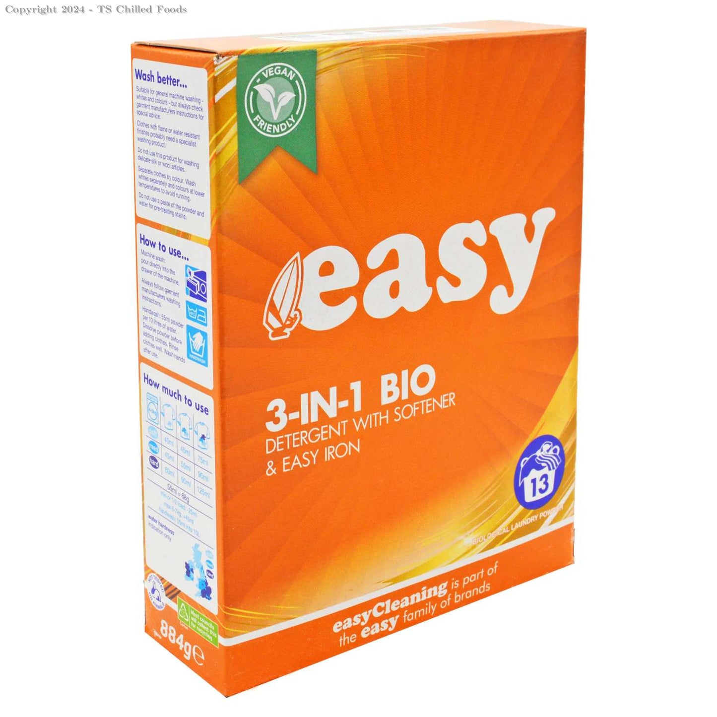 EASY 3 IN 1 WASH LAUNDRY POWDER 6X884G
