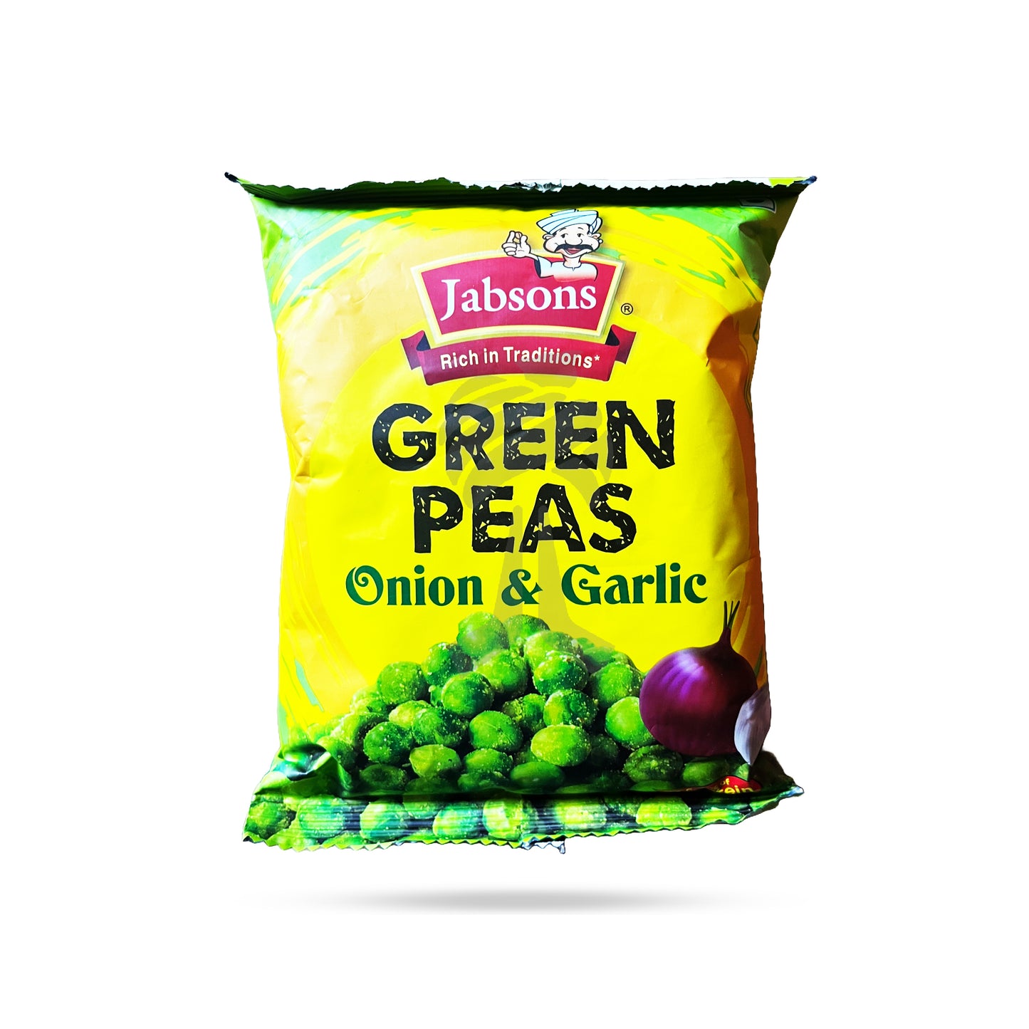 JABSONS GREEN PEAS ONION & GARLIC 60G