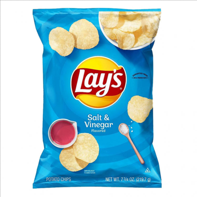 LAYS SALT & VINEGAR FLAVOUR 150GX9