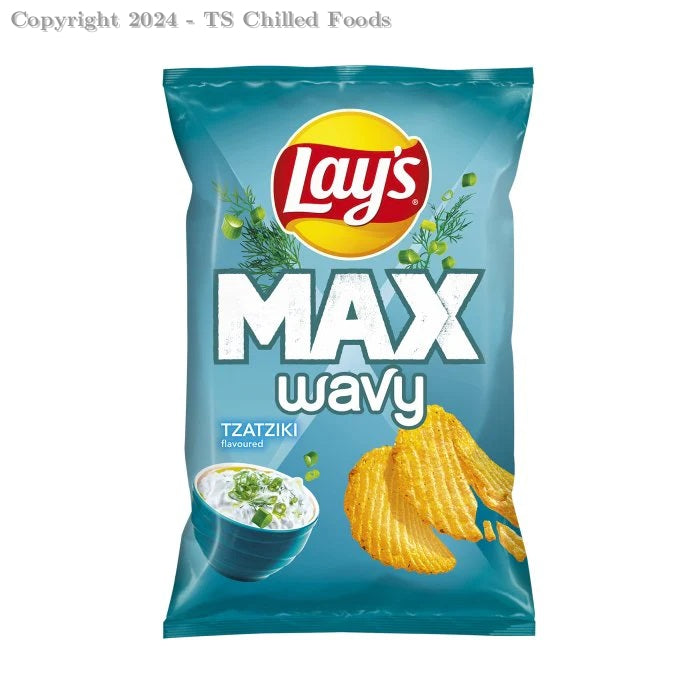 LAYS CHIPS WAVY TZATZIKI 120G