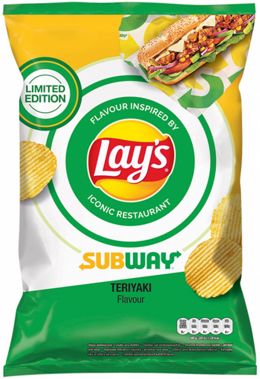 LAYS SUBWAY FLAVOUR 150GX9