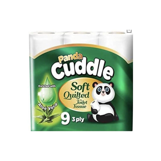 PANDA CUDDLE ALOE VERA  TOILET ROLL 3PLY 5X9