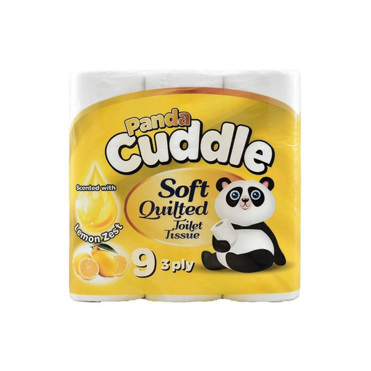 PANDA CUDDLE LEMON TOILET ROLL 3PLY 5X9