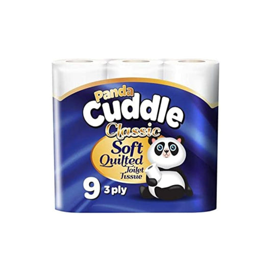 PANDA CUDDLE WHITE TOILET ROLL 3PLY 5X9