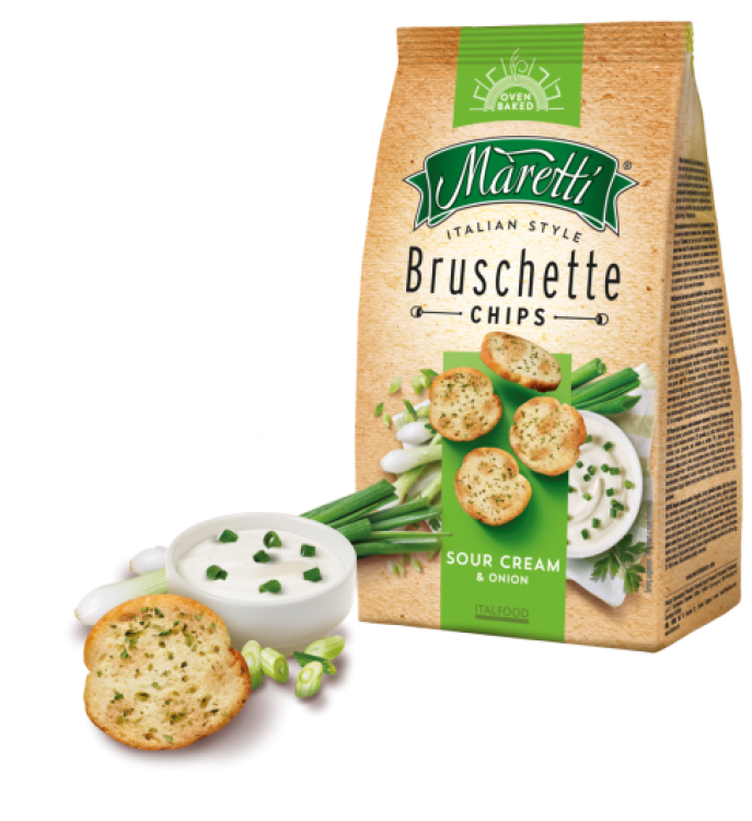 BRUSCHETTE SOUR CREAM & ONION 15X70G