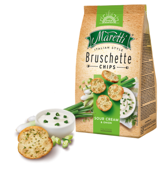 BRUSCHETTE SOUR CREAM & ONION 15X70G