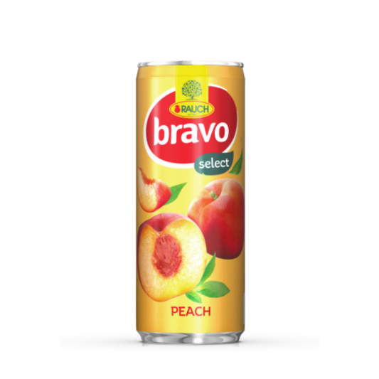 DR BRAVO CAN PEACH 24X250ML