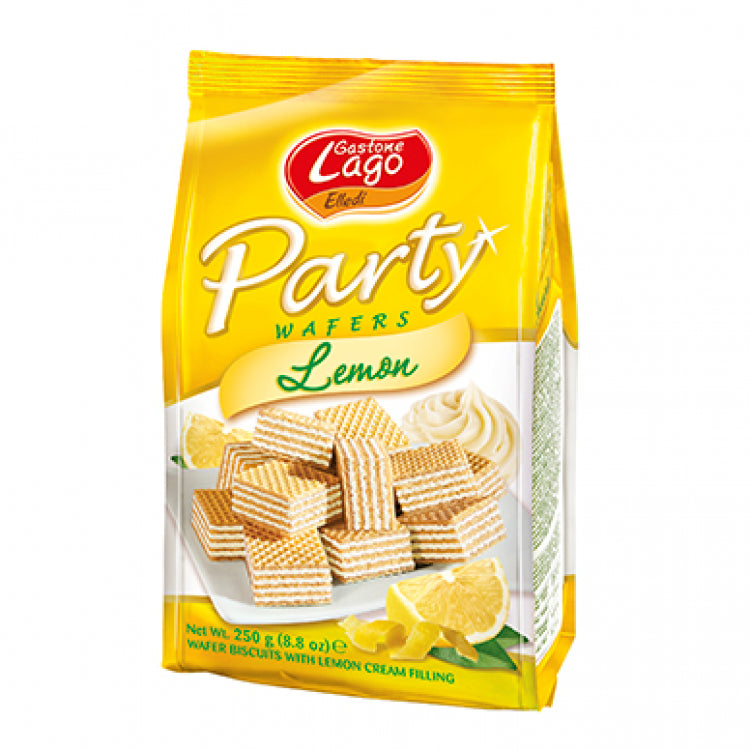 LAGO PARTY WAFER LEMON 10 X 250G