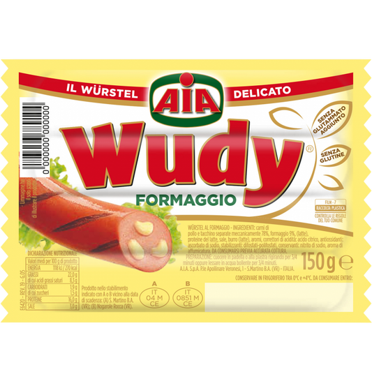 BM AIA WUDY SAUSAGE CHEESE 150G (25) PM 1.39