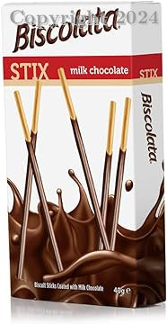 BISCOLATA STIX MILK CHOCOLATE 12X40G