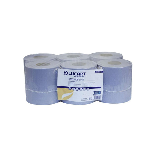 LUCART PROFESSIONAL BLUE ROLL (175MMX150M ) X6