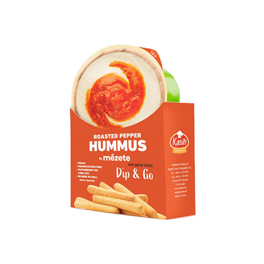 MEZETE DIP & GO RED PEPPER HUMMUS 6X92G