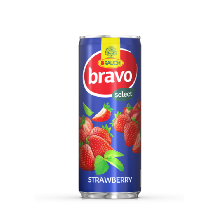 DR BRAVO CAN STRAWBERRY 24X250ML