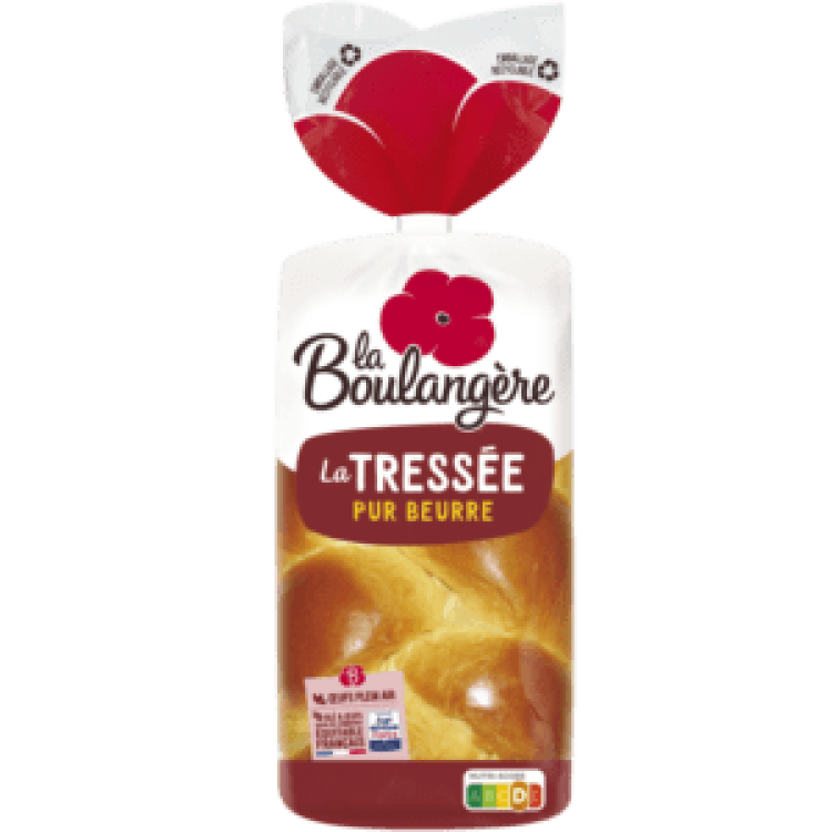 BR LA BOULANGERE BRIOCHE TRESSEE ( LOAF) 500G (7) PM ?2.69