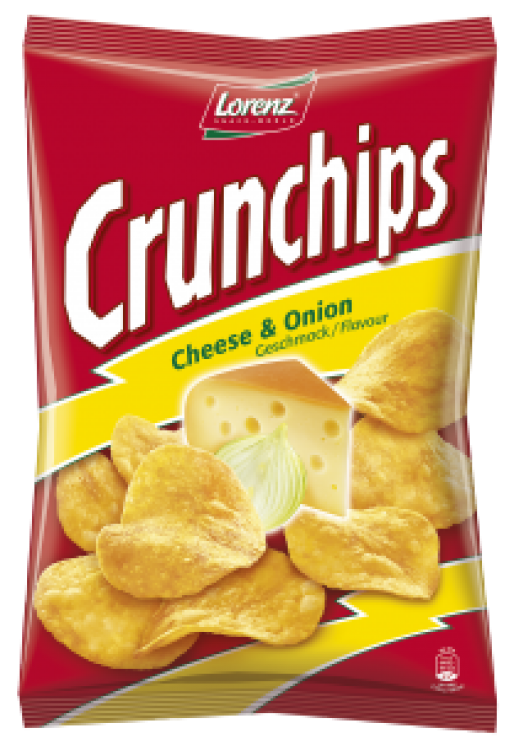 LORENZ CHIPS CHEESE ONION 130GX10