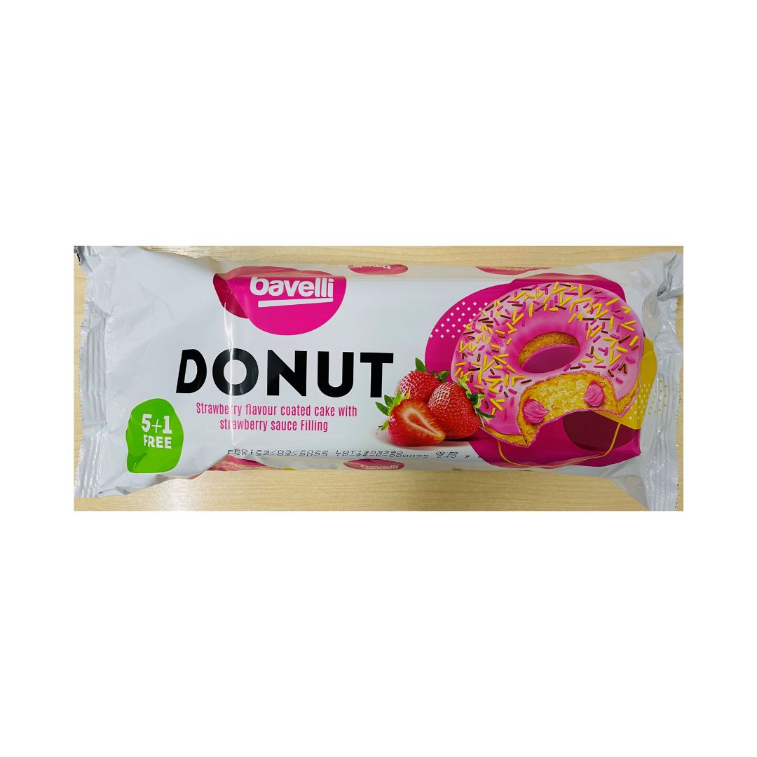 BAVELLI STRAWBERRY COATED DONUT STRAWBERRY SAUCE 240G