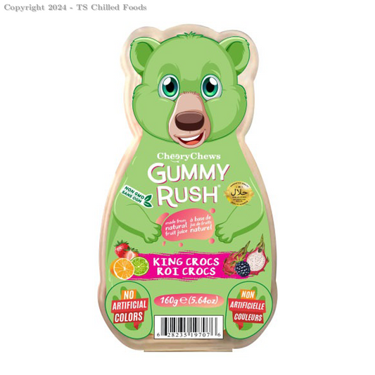 GUMMY RUSH KING CROCS 160G (BEAR TUB) HALAL