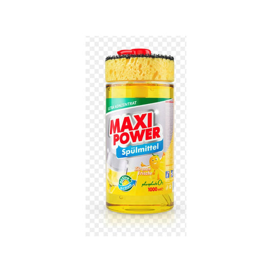 MAXI POWER WASHING UP LIQUID LEMON 6X1000ML