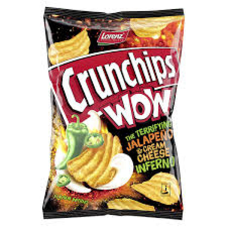 LORENZ WOW JALAPENO & CREAM CHEESE  10X110G