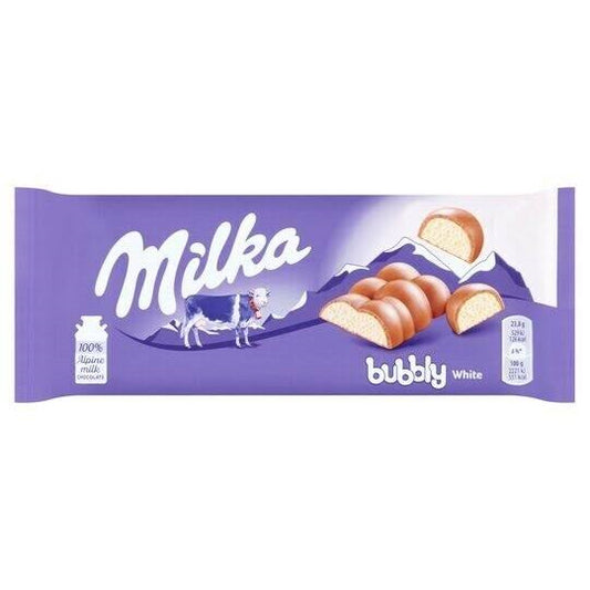 MILKA BUBBLY WHITE 15X95G