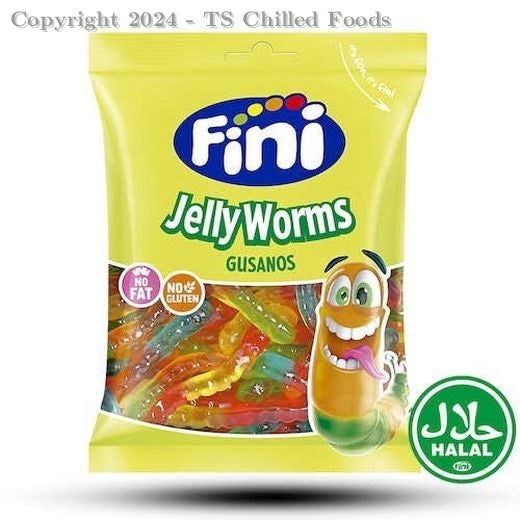 FINI GUMMY WORMS 12X75G