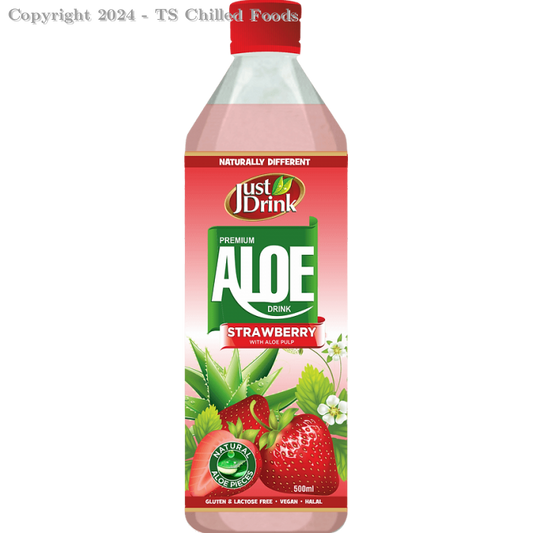 SMALL ALOE STRAWBERRY JUST DRINK 12X500ML