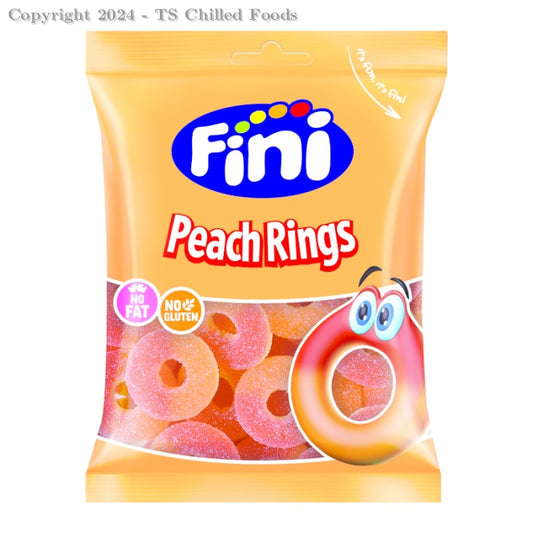 FINI PEACH RINGS 12x75gm (HALAL)