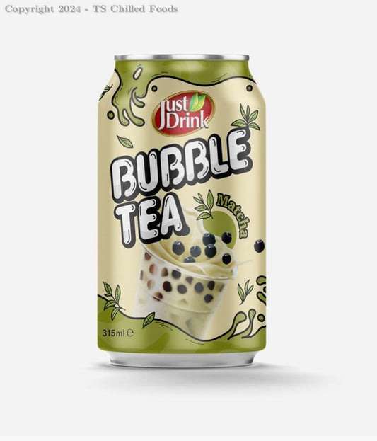 JUST DRINK BUBBLE TEA MATCHA 12X315ML