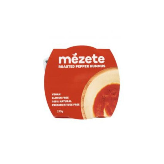 MEZETE HUMMUS ROASTED RED PEPPER 215G X6