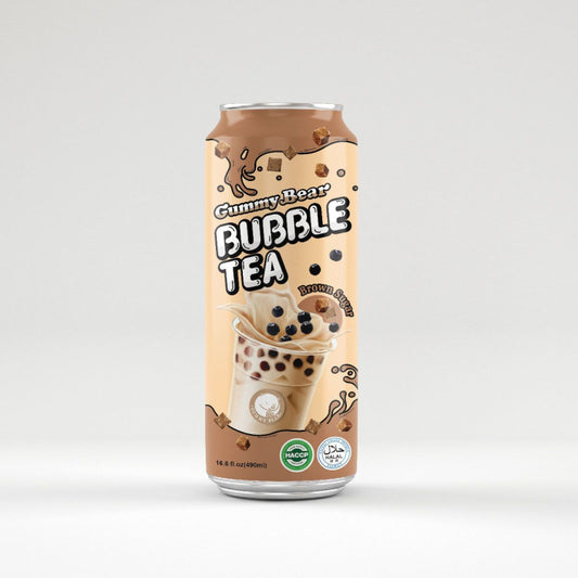 JUST DRINK BUBBLE TEA BROWN SUGAR 12X490ML
