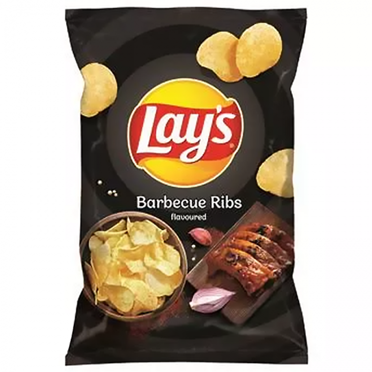 CT LAYS CHIPS BBQ RIBS ( BLACK) 130GX21