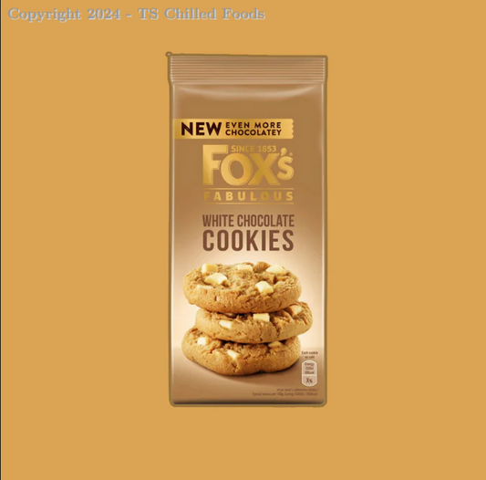 FOX FABULOUS WHITE CHOCOLATE COOKIES 180g (8)