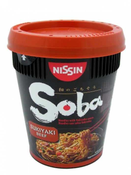 NISSIN SOBA NOODLES BEEF X8